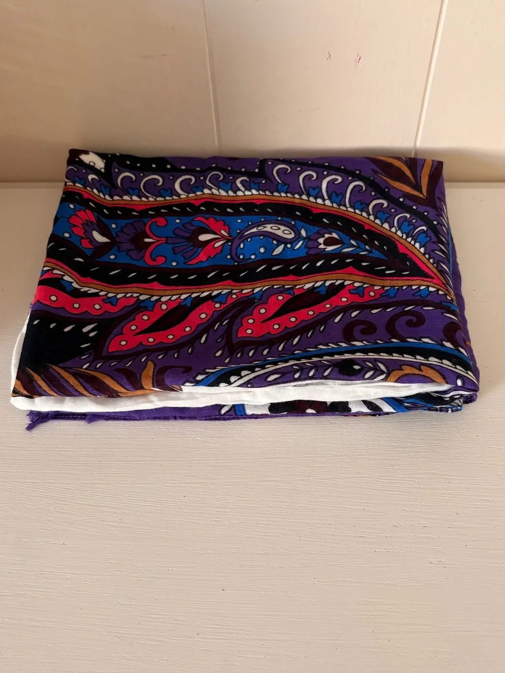 Purple Paisley Women's Scarf/ wrap